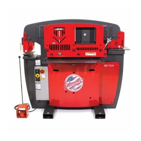 Edwards Ironworker, 65 Ton, 934 In Throat Depth, 5 X 5 X 38 In Angle Shearing, Flat Bar Shearing 38 X IW65-3P380